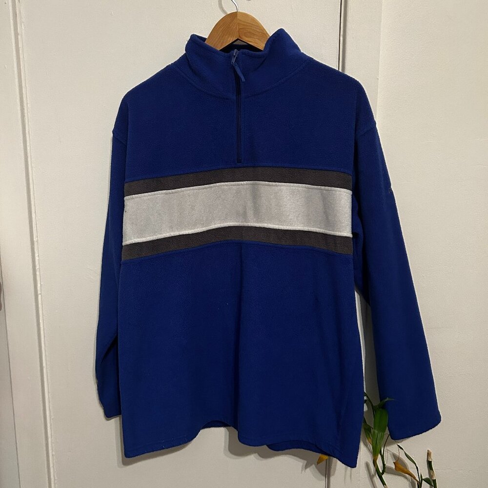 Blue quarter zip